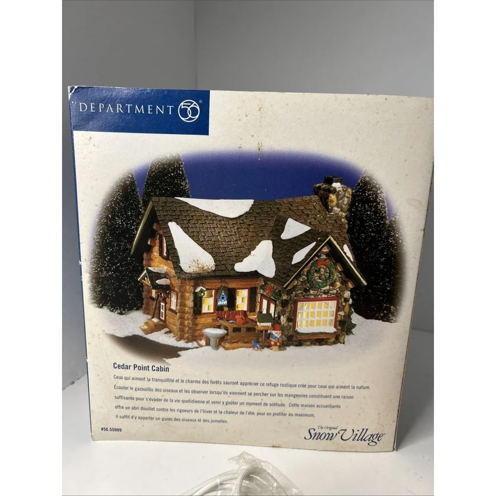 Dept. 56‎ Cedar Point Cabin Snow Village Y2K Retired 55009